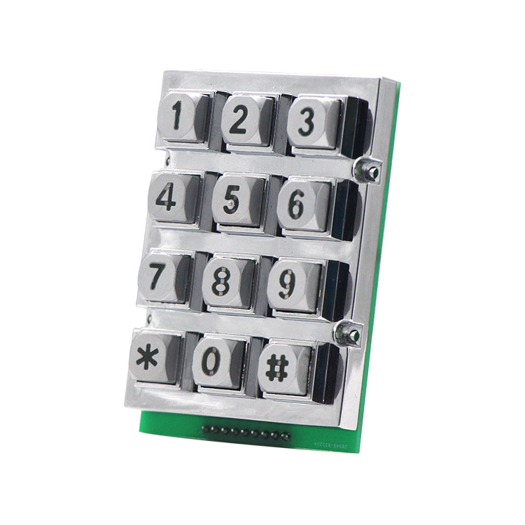 LED illuminated metal keypad B665