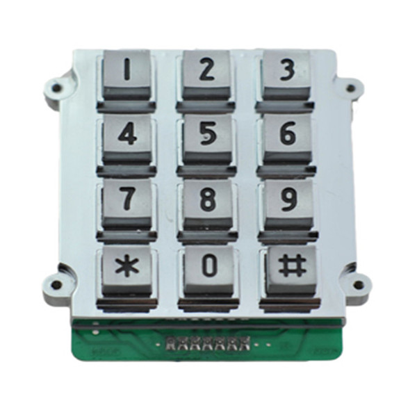 Vandal proof industrial telephone keypad B518