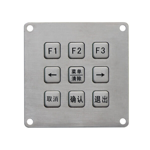Mini 3x3 9 keys matrix digital access control rs232 keypad B764