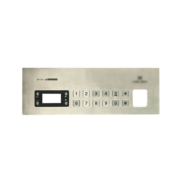LCD display customized metal military weatherproof 2x6 layout keypad B730