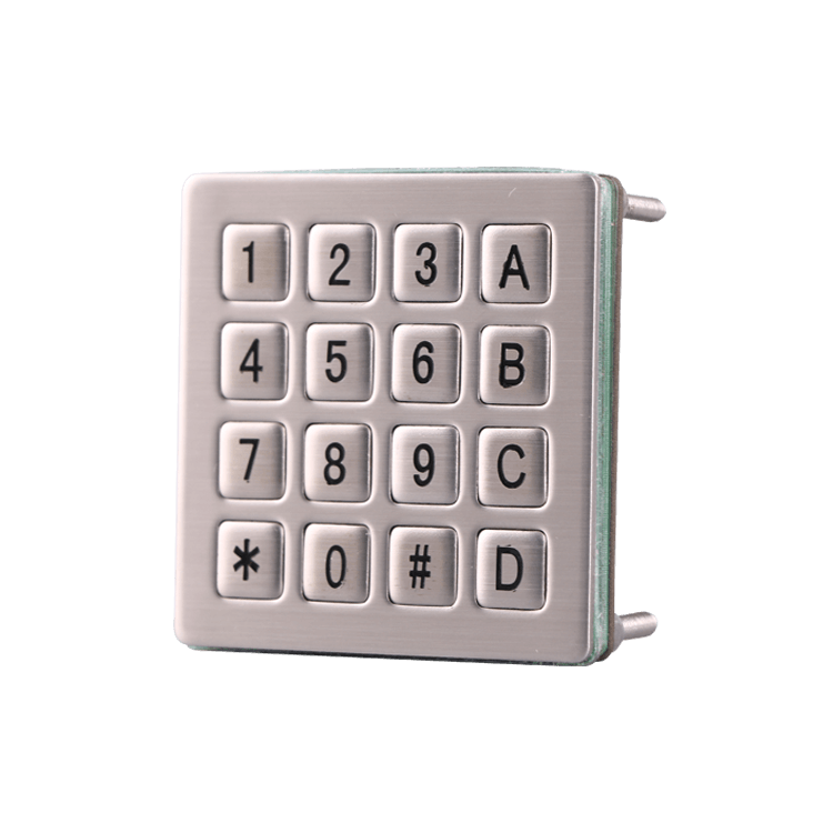 4x4 16 keys metallic atm matrix cnc machine kiosk keypad B706
