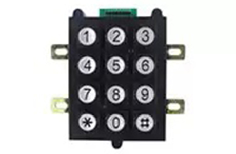 ABS Flame Retardant 12 keys Plastic keypad -B102